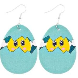 Easter Cute Egg chick earrings